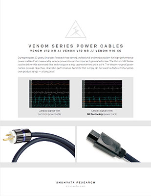 Venom Series Power Cables - V12 NR / V10 NR / V10 XC