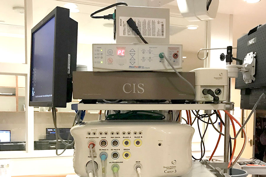 Shunyata Research designed CIS® power distributor reducing noise at Scripps Cardiovascular Institute.