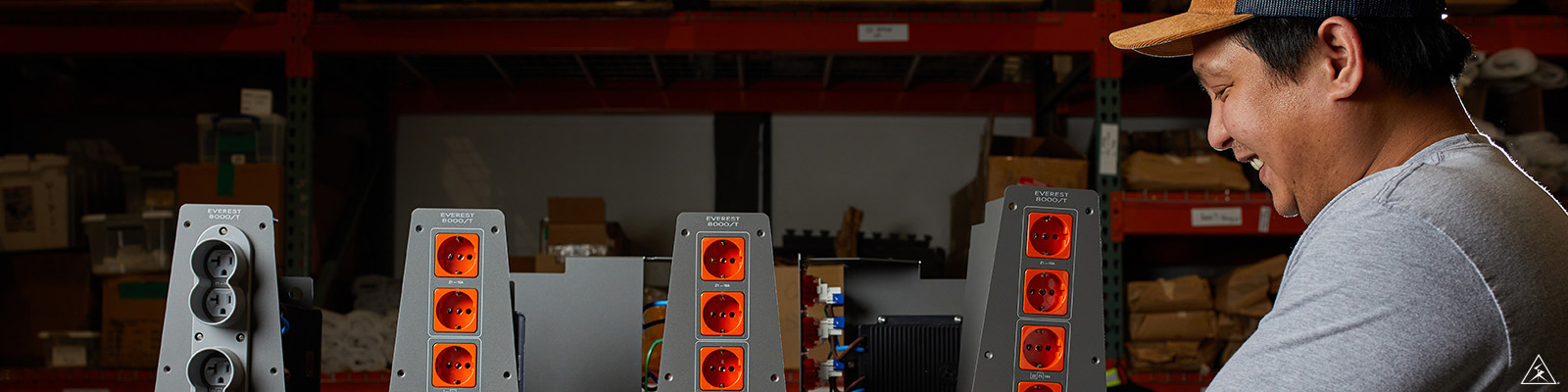 Shunyata Research Everest 8000 power distributor, finishing touches during assembly